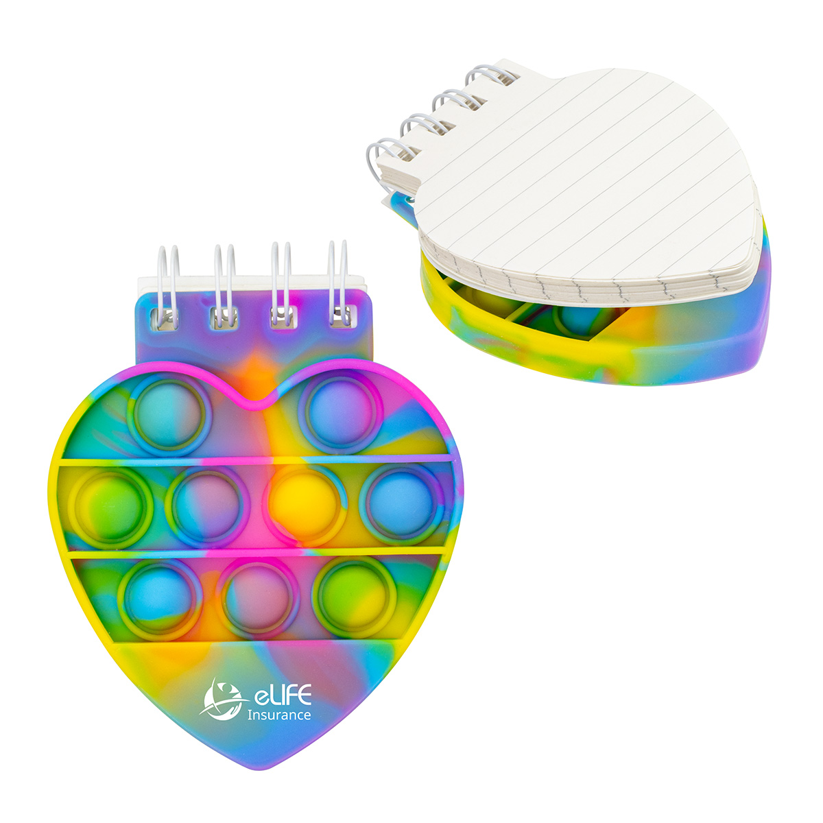 Picture of Heart Spiral Notebook Push Pop