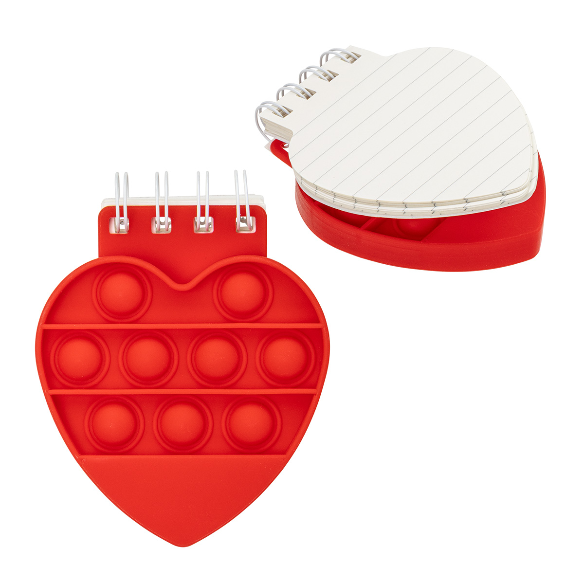 Picture of Heart Spiral Notebook Push Pop