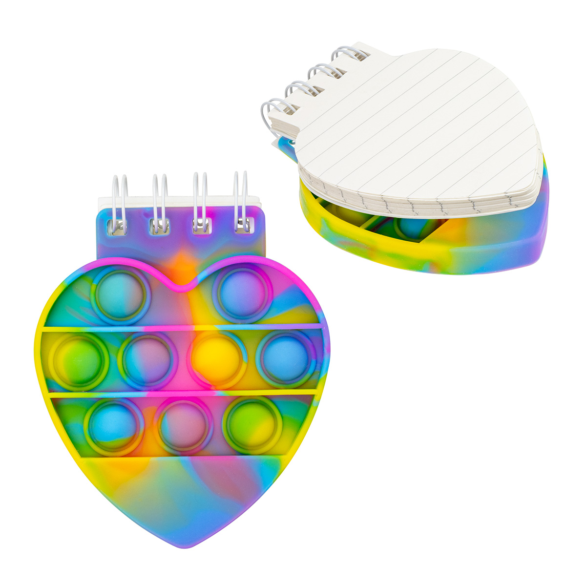 Picture of Heart Spiral Notebook Push Pop
