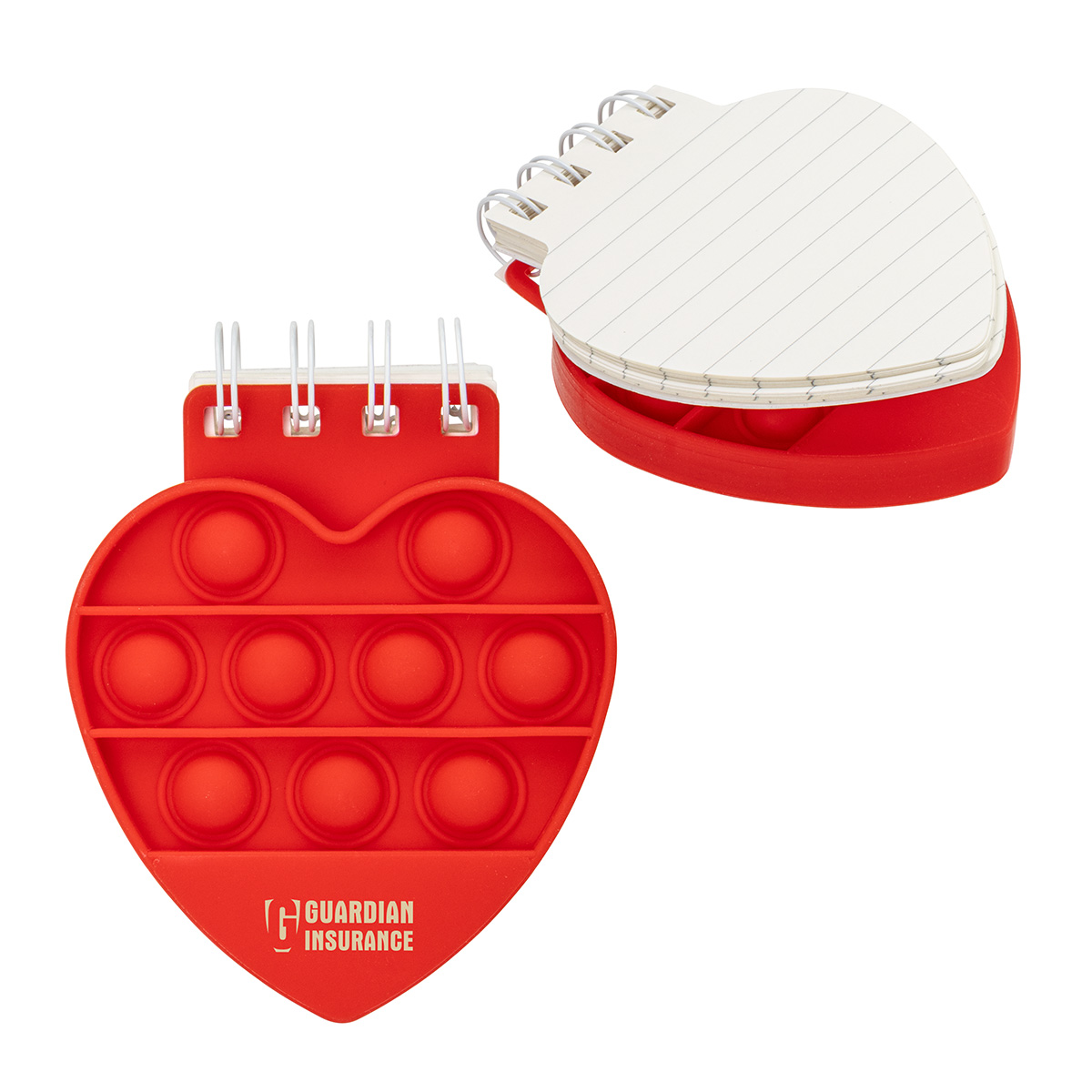 Picture of Heart Spiral Notebook Push Pop