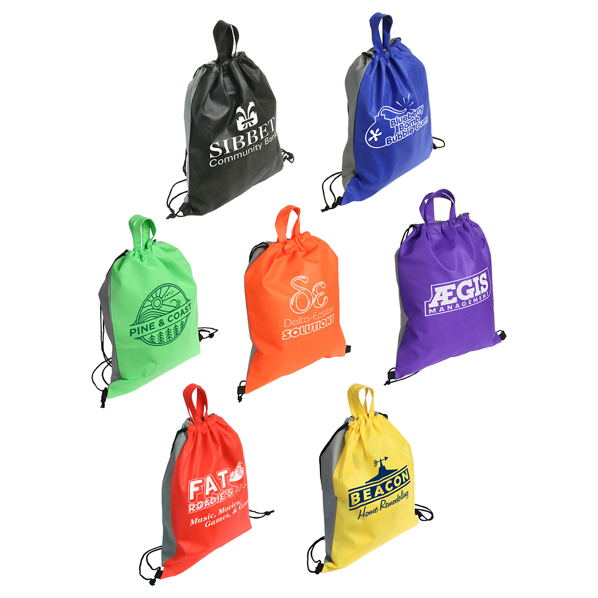 Picture of Glide Right Non-Woven Drawstring Bag