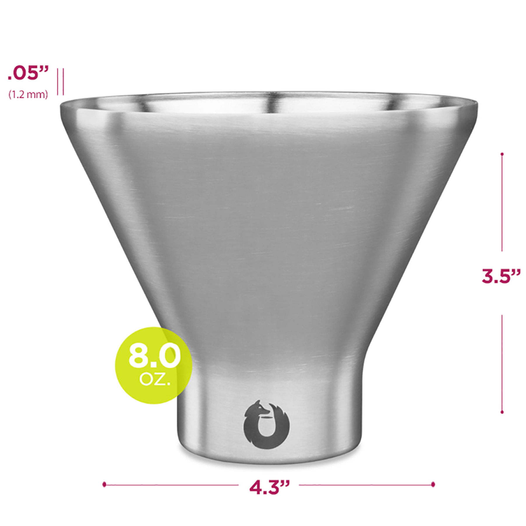 Picture of Snowfox® 8 oz. Martini Tumbler