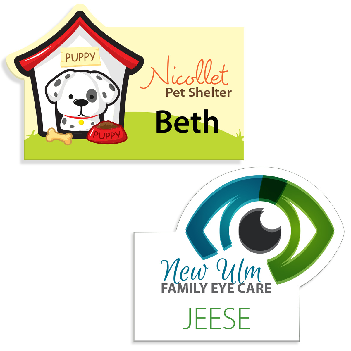 Picture of New Orleans Plastic Name Badge (Custom sized between 3 and 6 sq. in.)