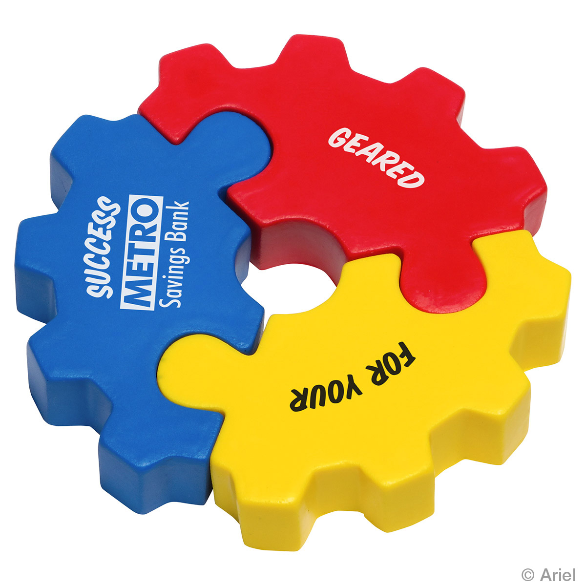 Picture of 3 Piece Gear Puzzle Set Stress Reliever