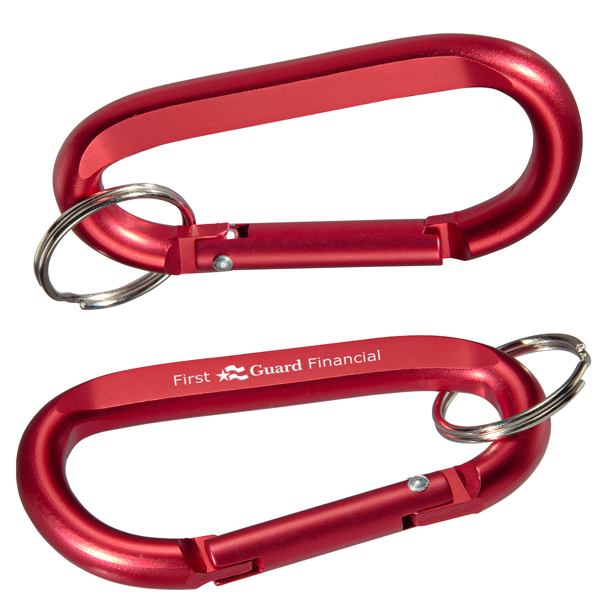 Picture of Aluminum Carabiner with Key Ring