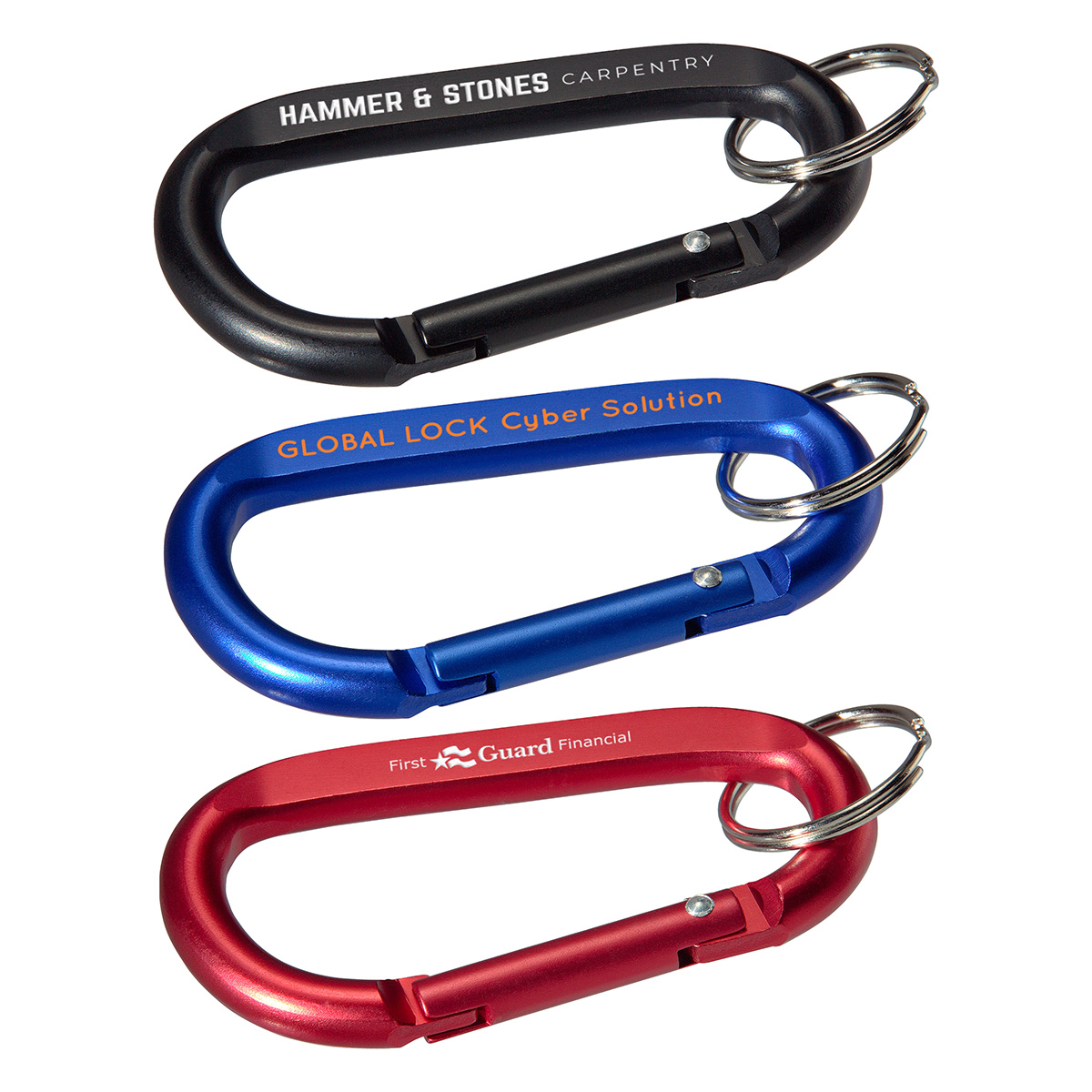 Picture of Aluminum Carabiner with Key Ring