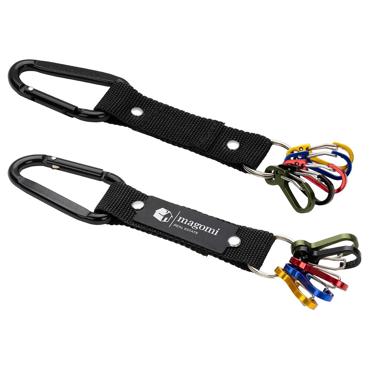 Picture of Aluminum Carabiner Strap with Color-Code Key Clips