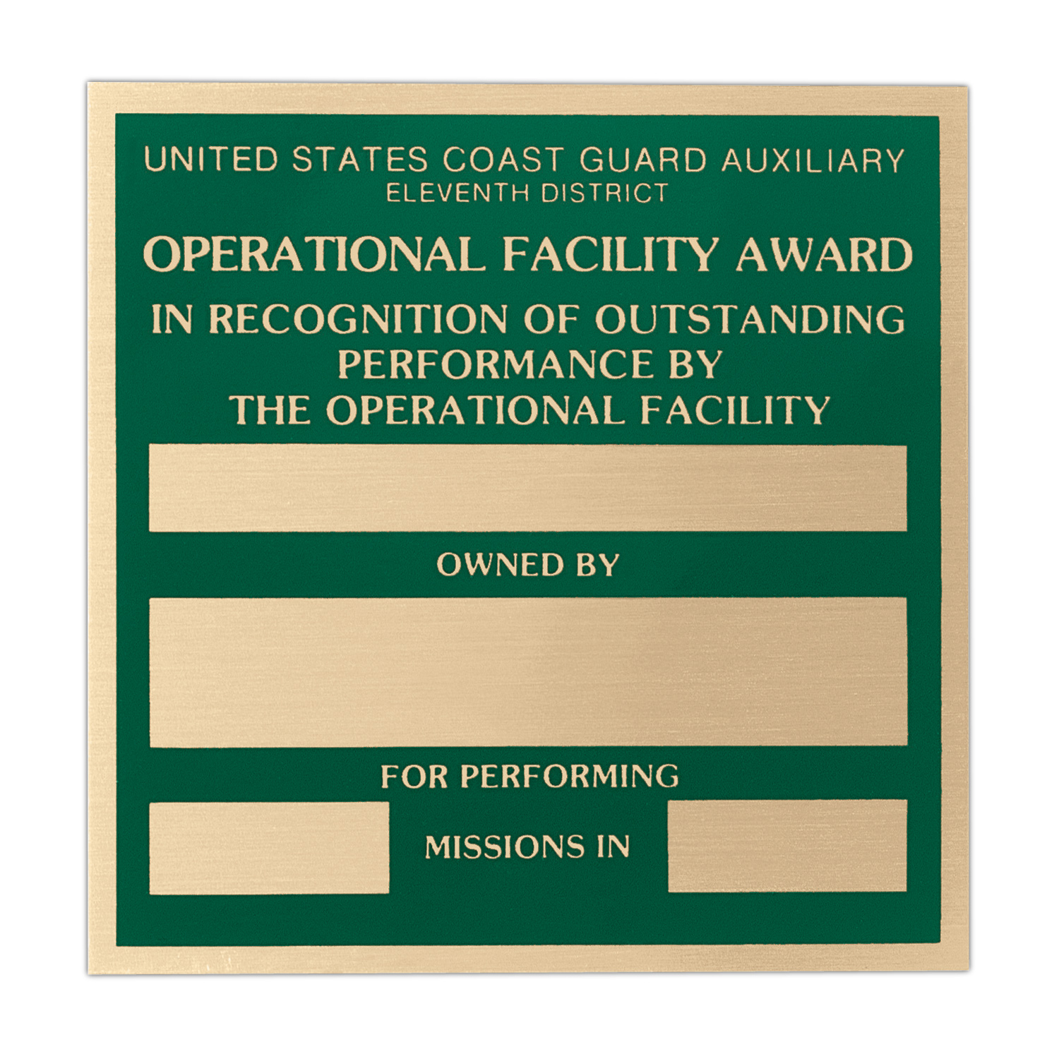 Picture of Metal Plates & Signage: 40-50 sq. in.