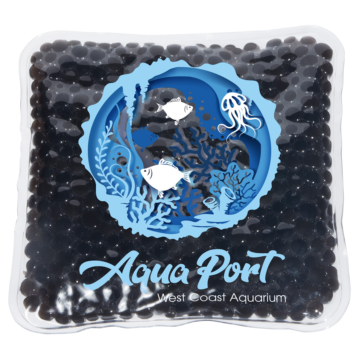 Picture of Full-Color Square Aqua Pearls™ Hot/Cold Pack