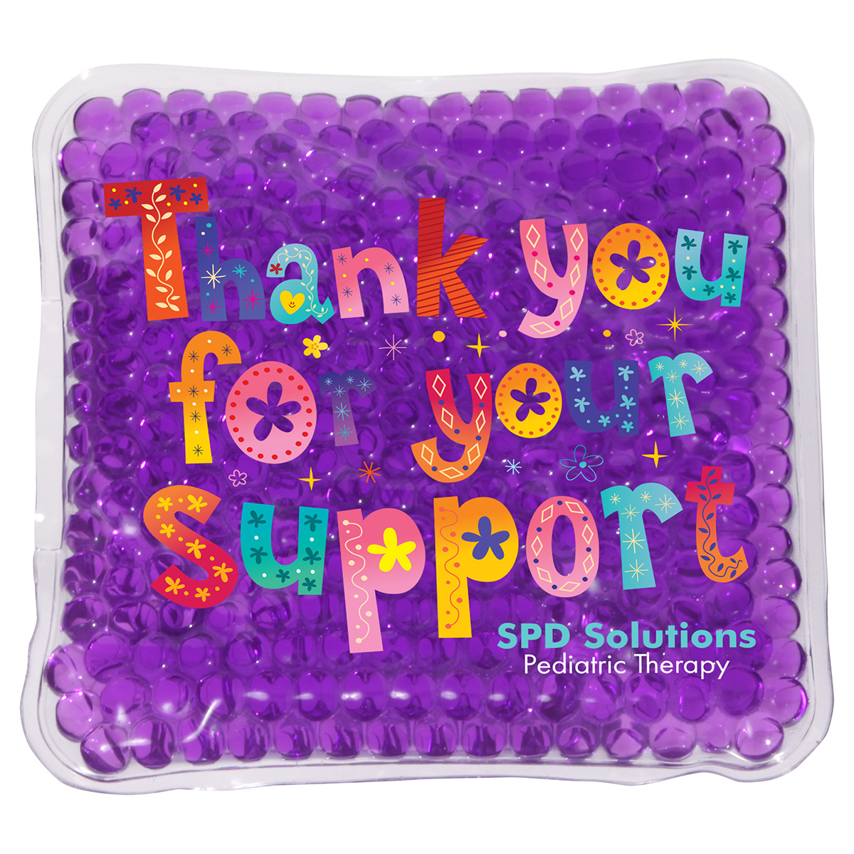 Picture of Full-Color Square Aqua Pearls™ Hot/Cold Pack