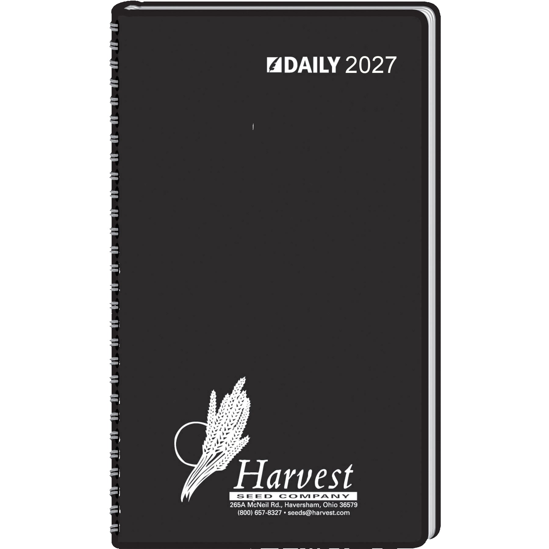 Picture of Ruled Desk Planner, 1 Day Per Page Wired to Cover: 2027