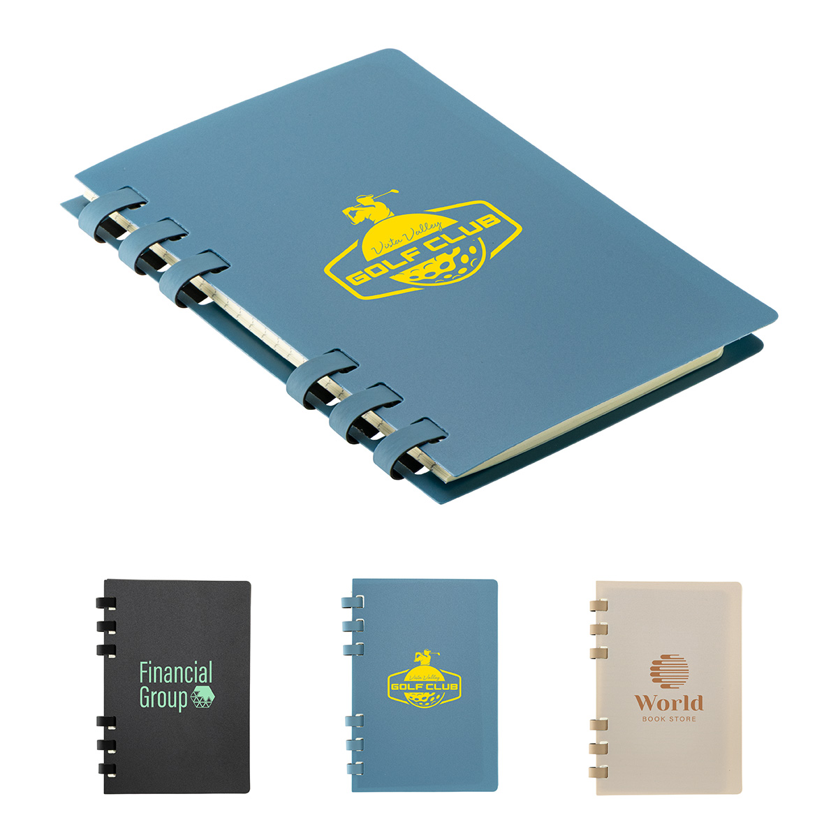 Picture of Campus 6-Ring Notebook Made with Repreve® Recycled Polypropylene Cover