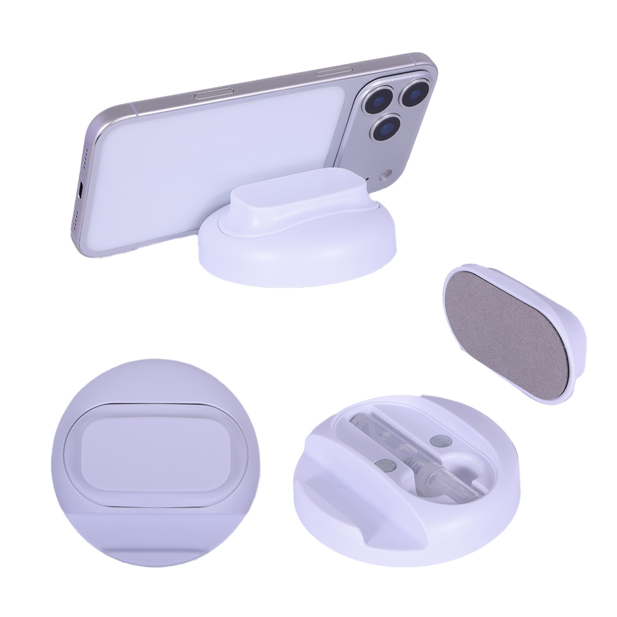 Picture of Asana Phone Stand with Built-In Screen Cleaner & Spray