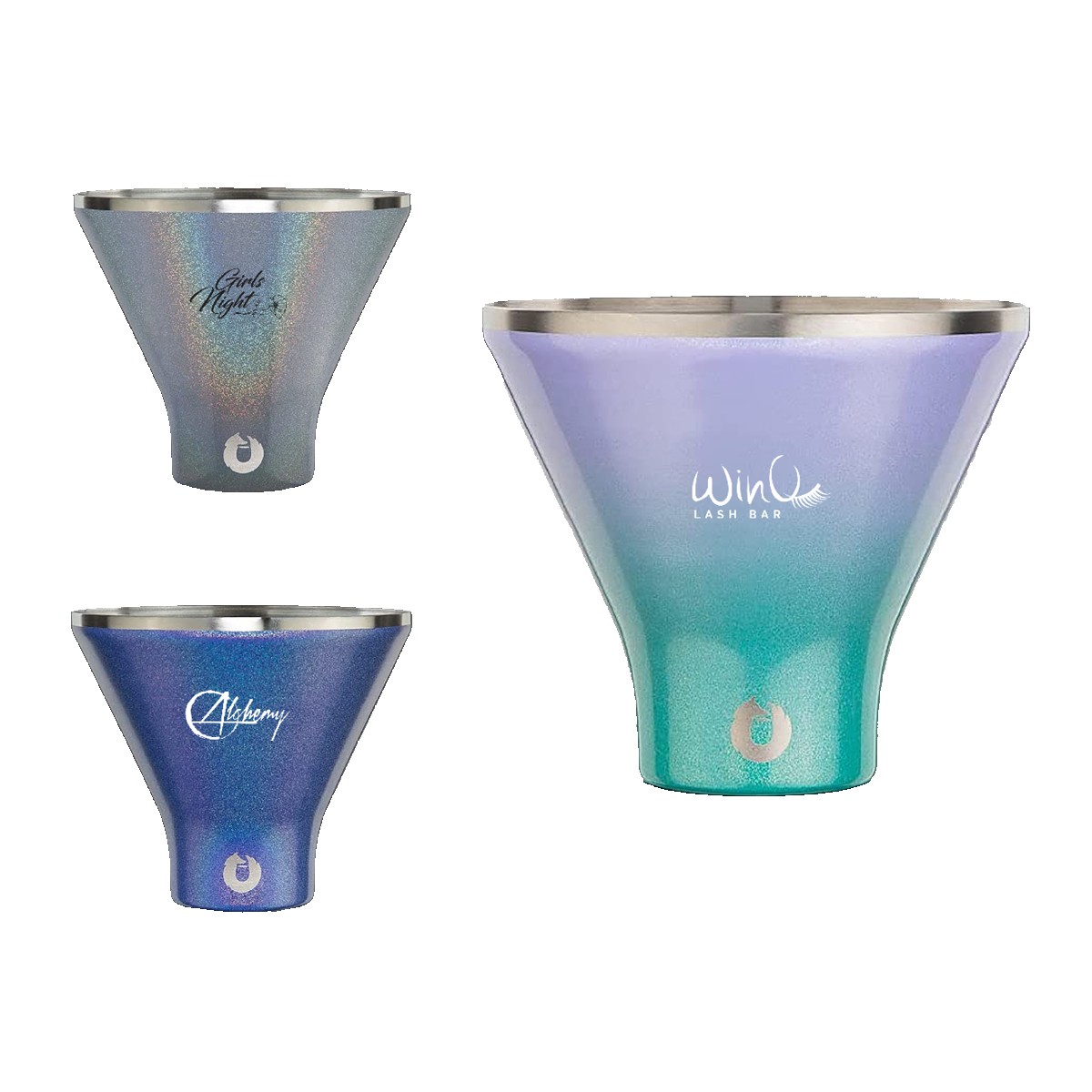Picture of Snowfox® 8 oz. Shimmer Martini Tumbler