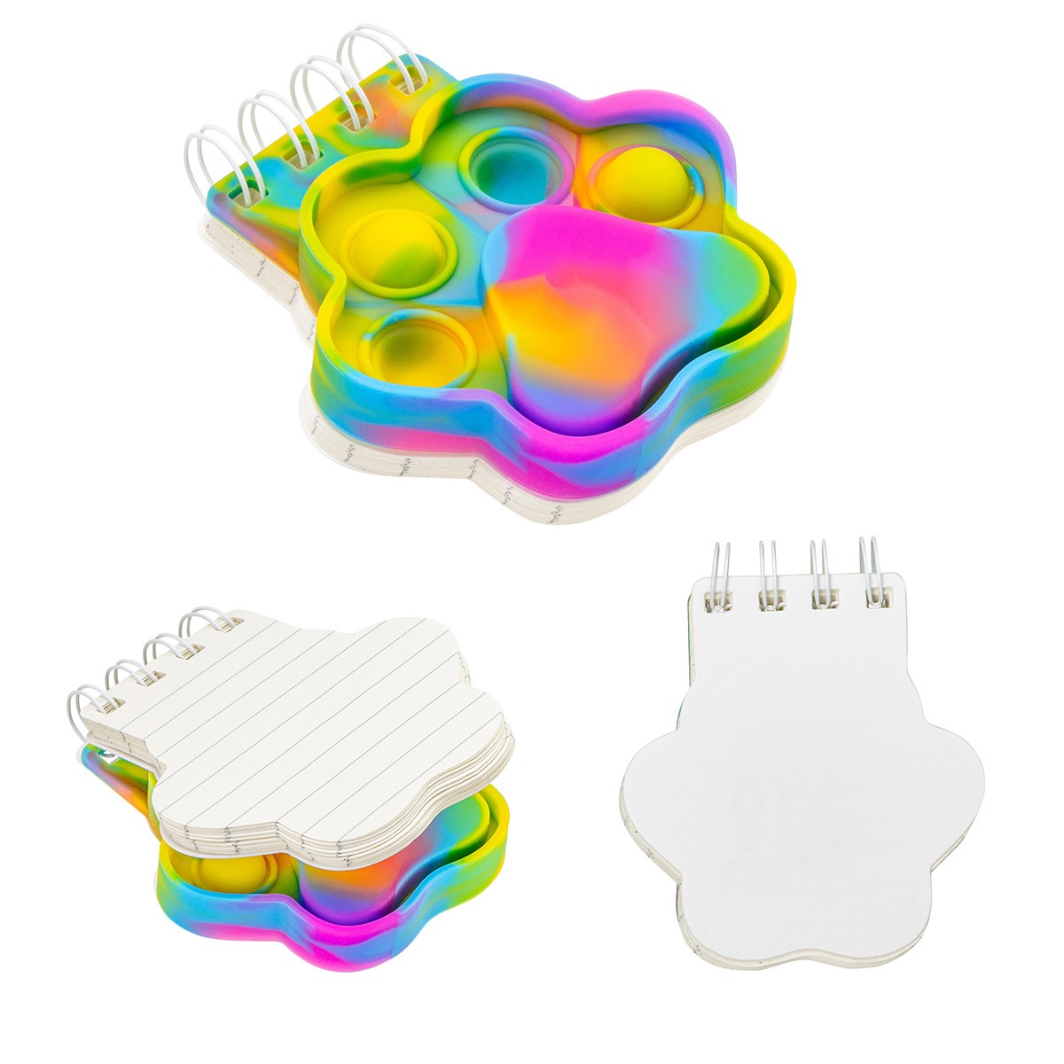 Picture of Paw Spiral Notebook Push Pop