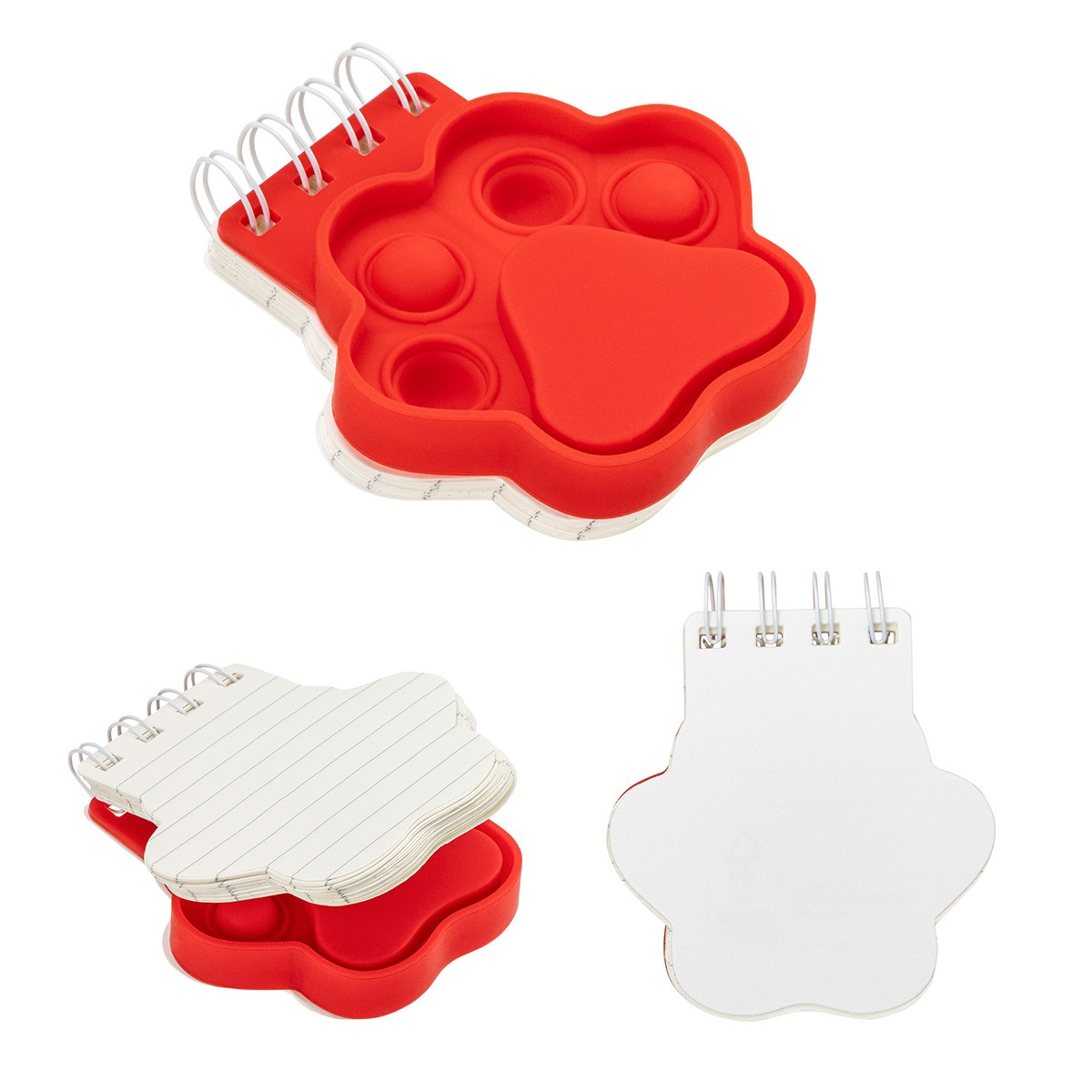 Picture of Paw Spiral Notebook Push Pop