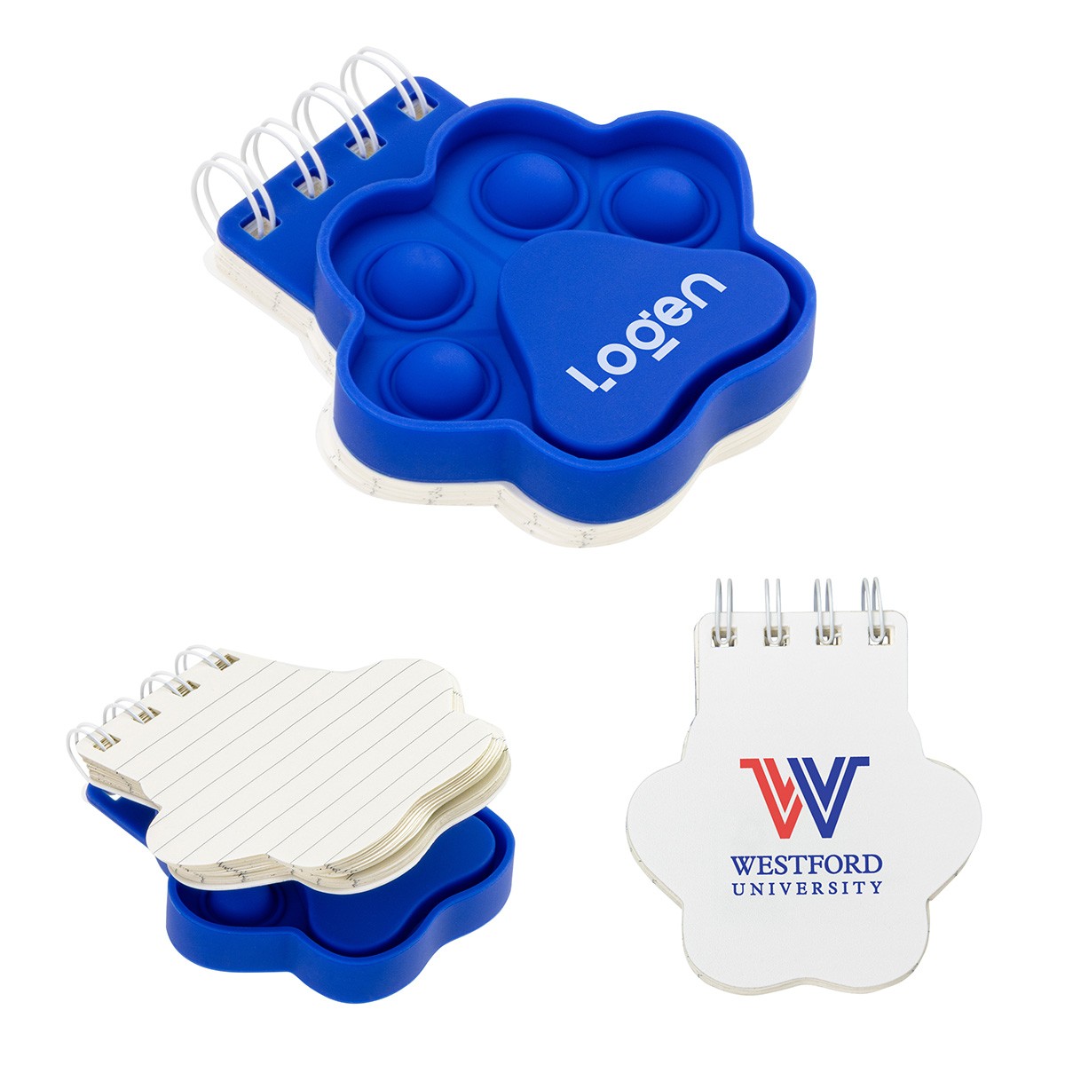 Picture of Paw Spiral Notebook Push Pop