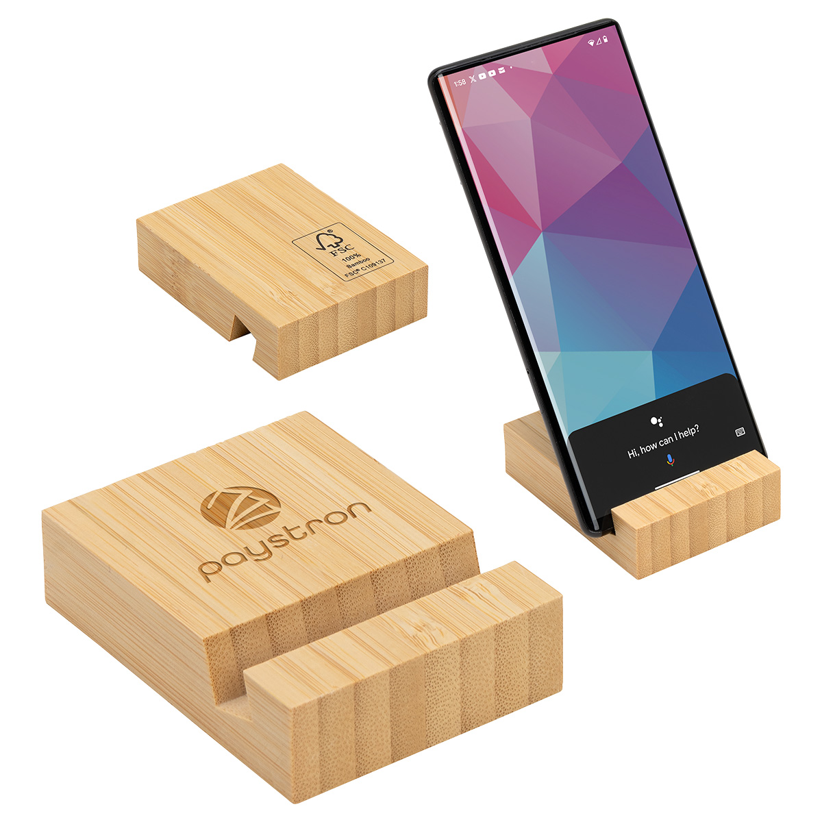 Picture of Bamboo Bloc Phone Stand