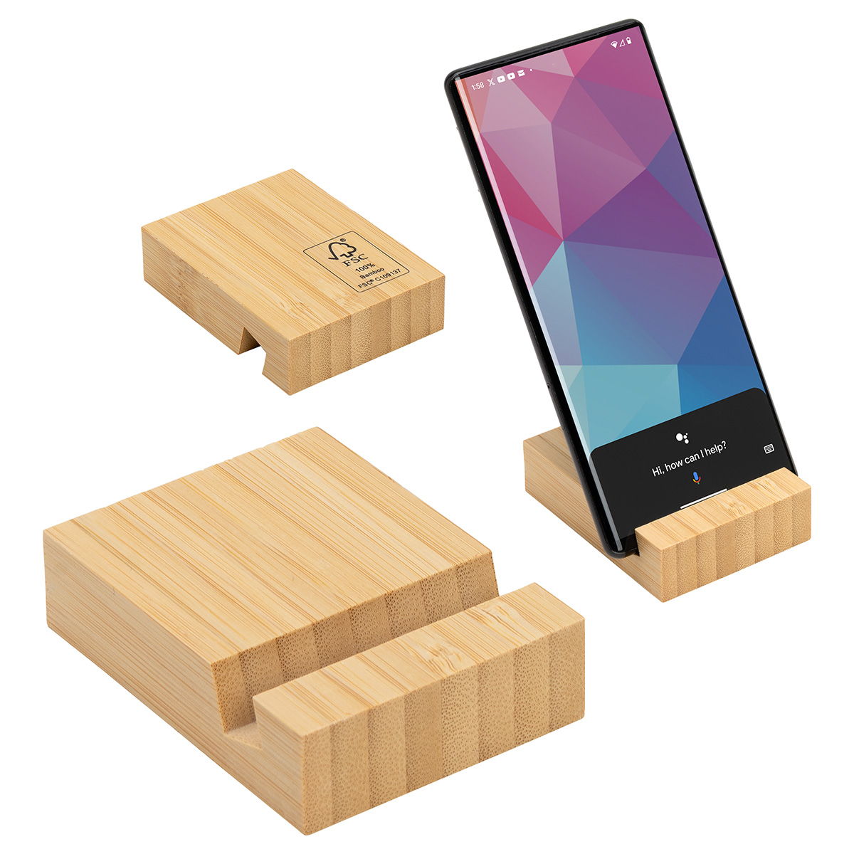 Picture of Bamboo Bloc Phone Stand