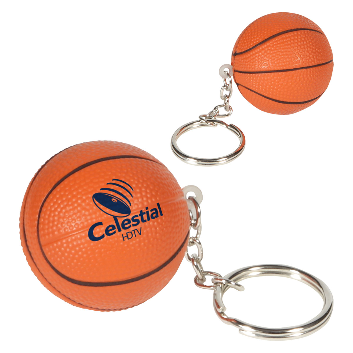 Picture of Basketball Stress Reliever Key Chain