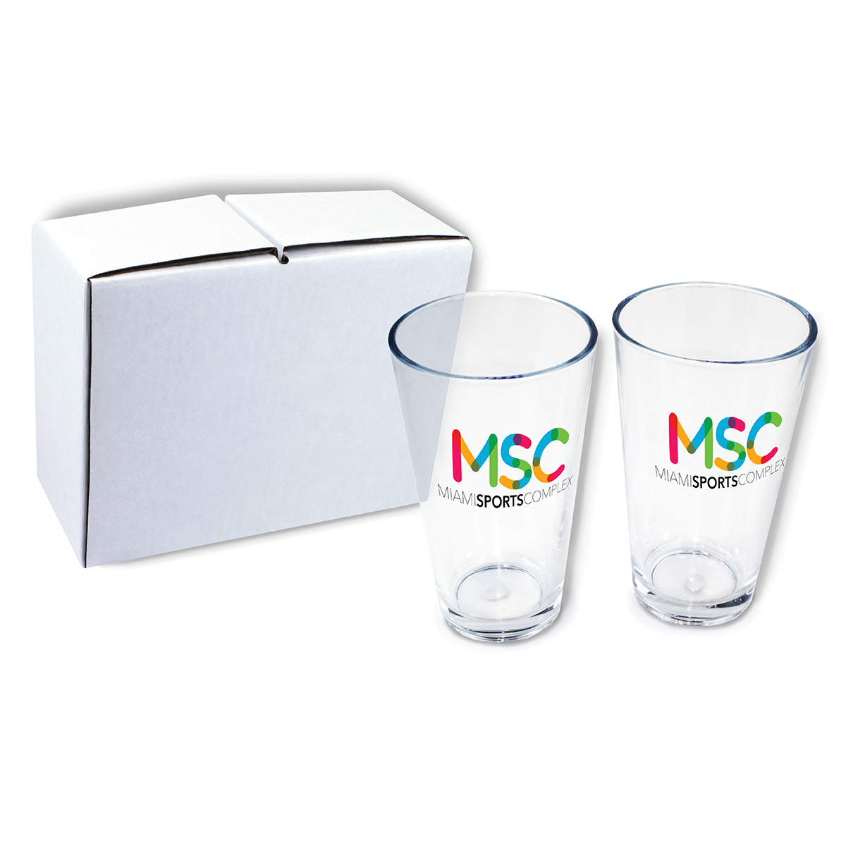 Picture of 16 Oz. Full Color Digital Pint Glass - Gift Set of 2
