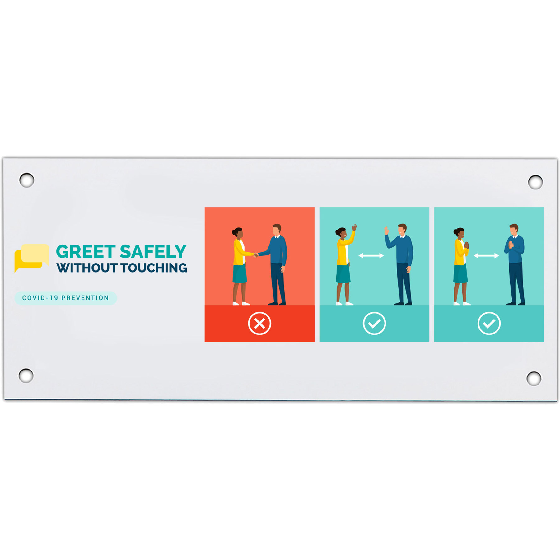 Picture of Economy Plastic Signs: 50-75 sq. in.