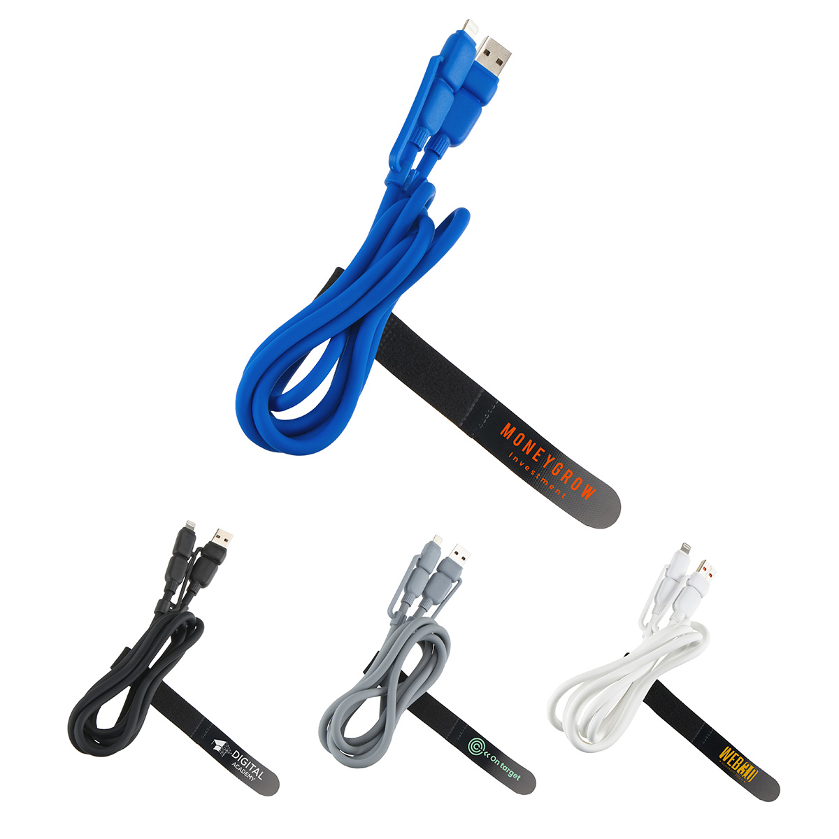 Picture of Torque Flex 4-in-1 60W PD 59" Silicone Charging Cable