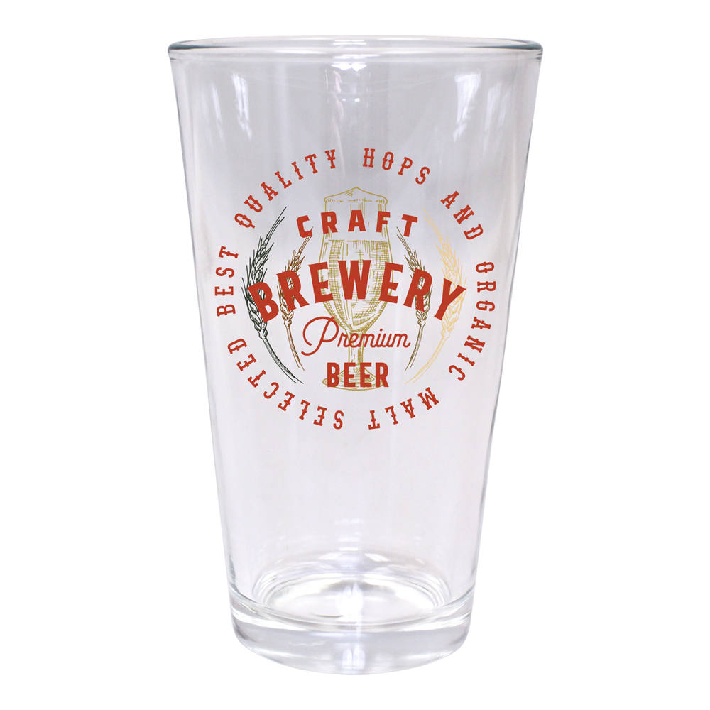 Picture of 16 oz. Pint Glass, USA - Gift Set of 4, Full Color