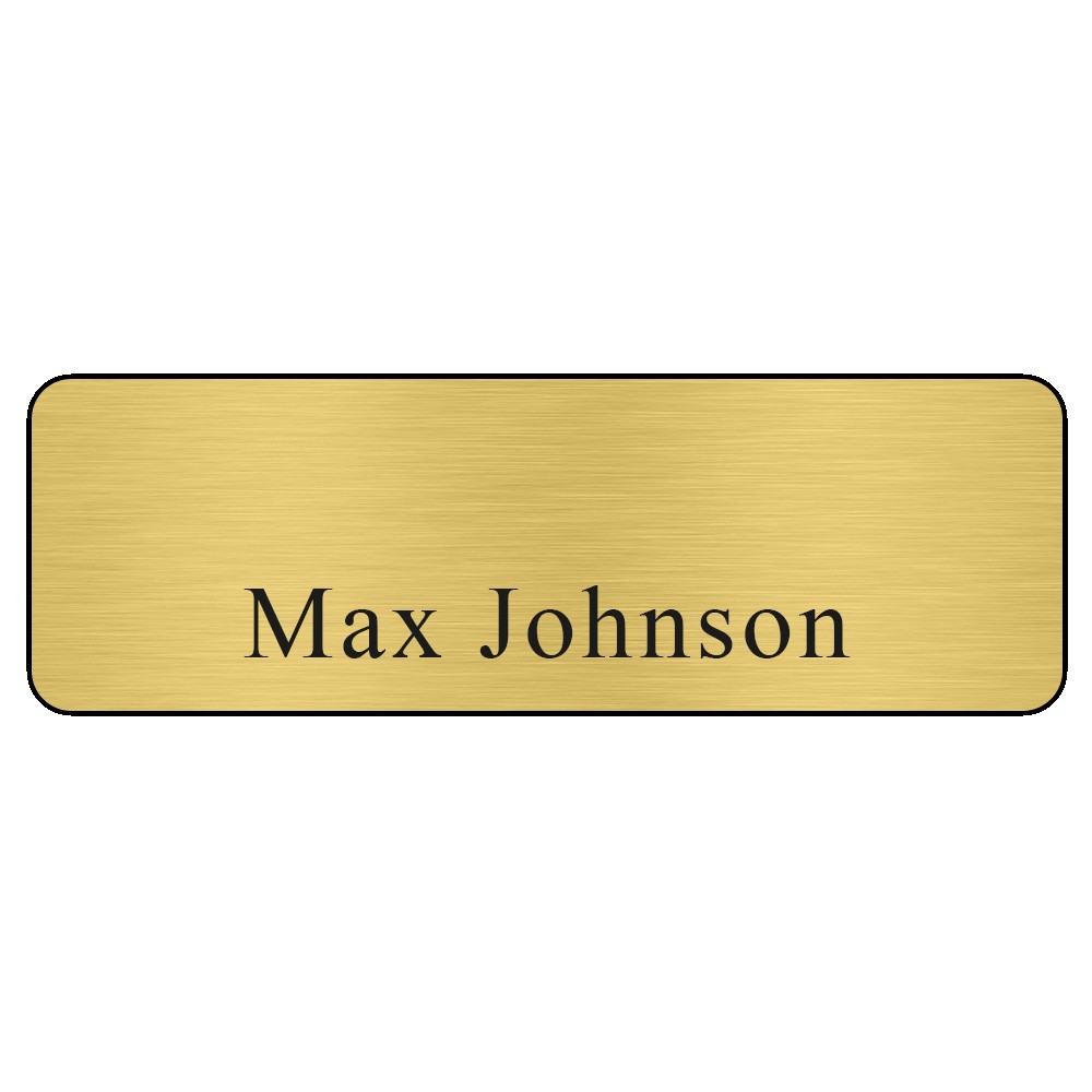 Picture of Hollywood Plastic Name Badge (Standard Size 1" x 3")