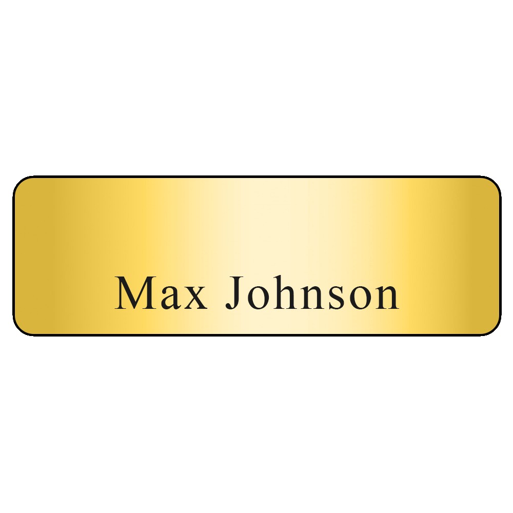 Picture of Hollywood Plastic Name Badge (Standard Size 1" x 3")