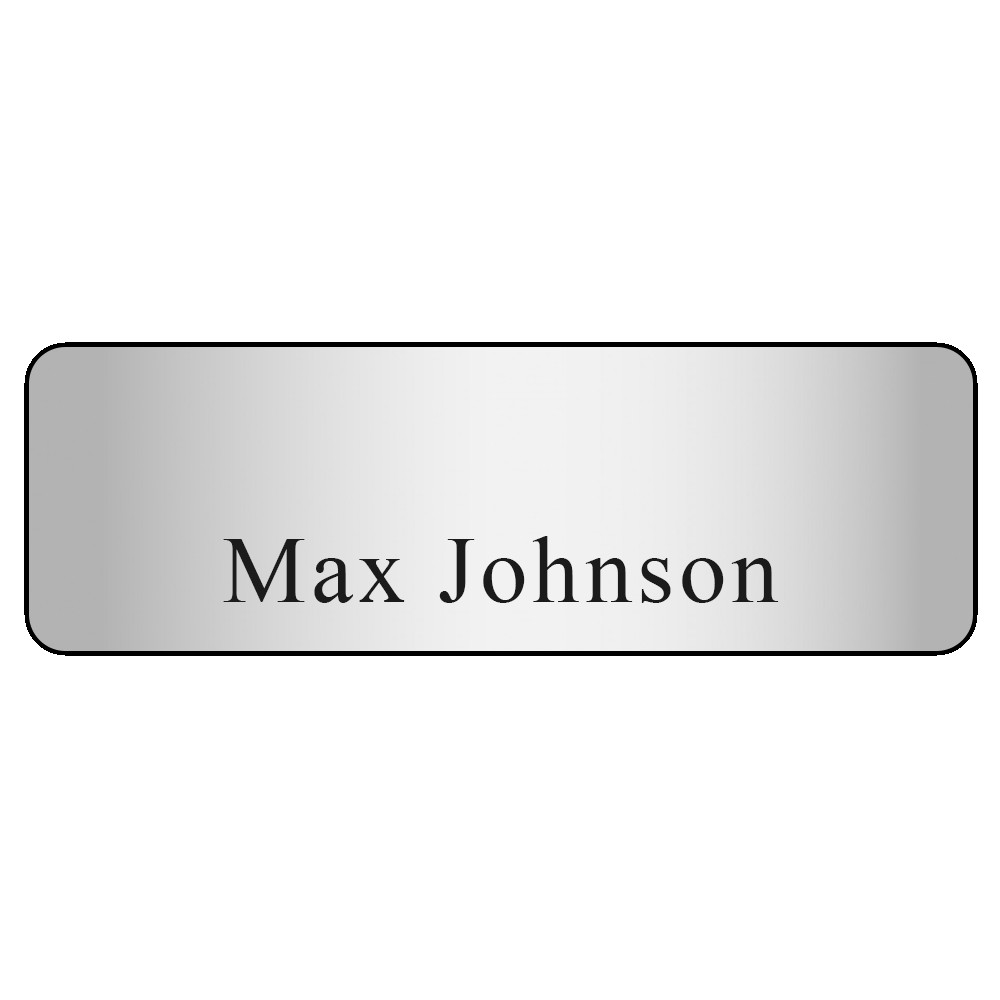 Picture of Hollywood Plastic Name Badge (Standard Size 1" x 3")