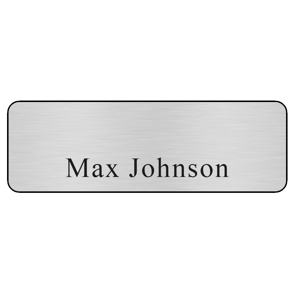 Picture of Hollywood Plastic Name Badge (Standard Size 1" x 3")