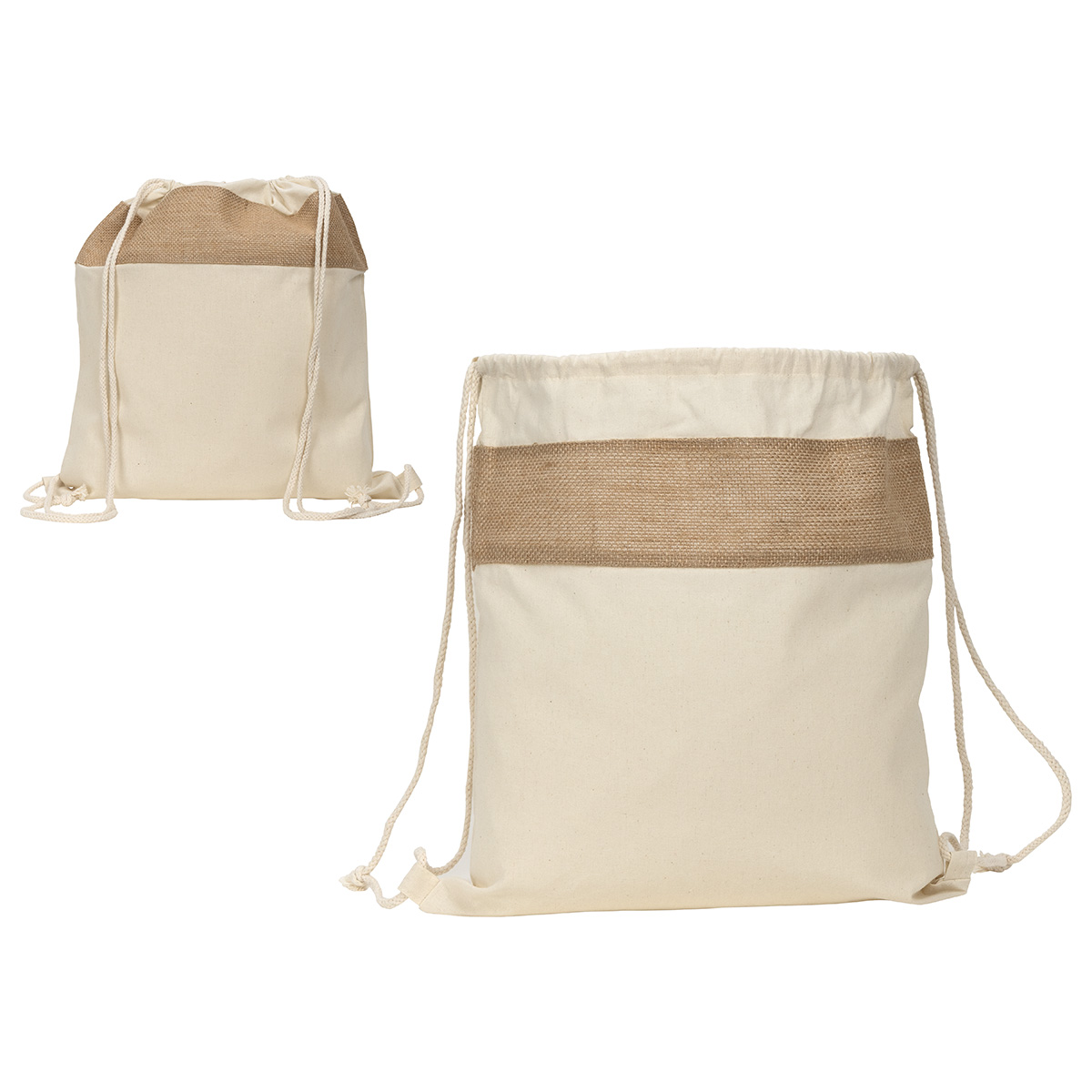 Picture of Savanna Jute & Recycled Cotton Drawstring Backpack