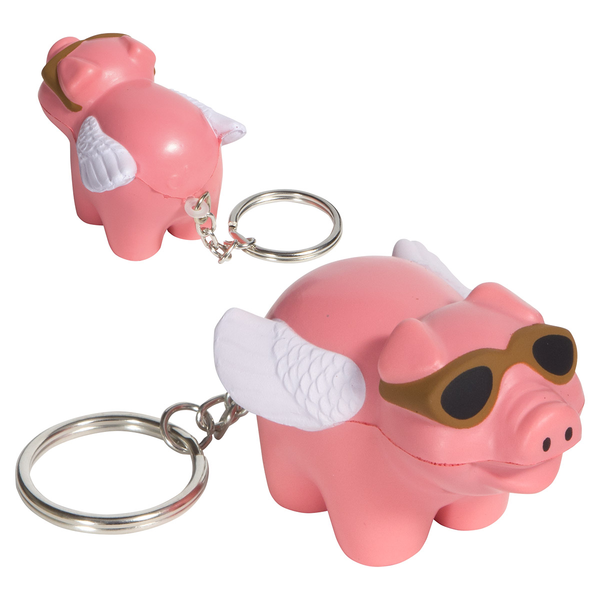 Picture of Flying Pig Stress Reliever Key Chain