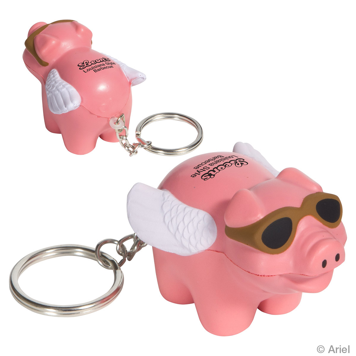 Picture of Flying Pig Stress Reliever Key Chain