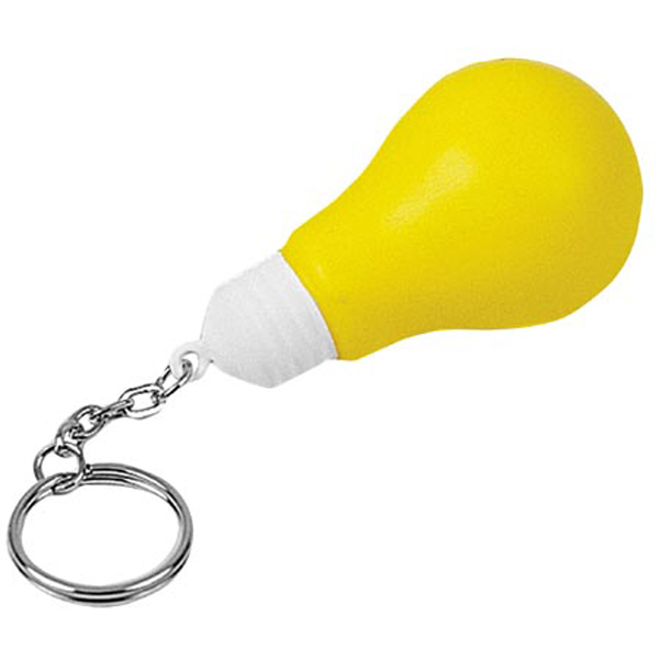 Picture of Lightbulb Stress Reliever Key Chain