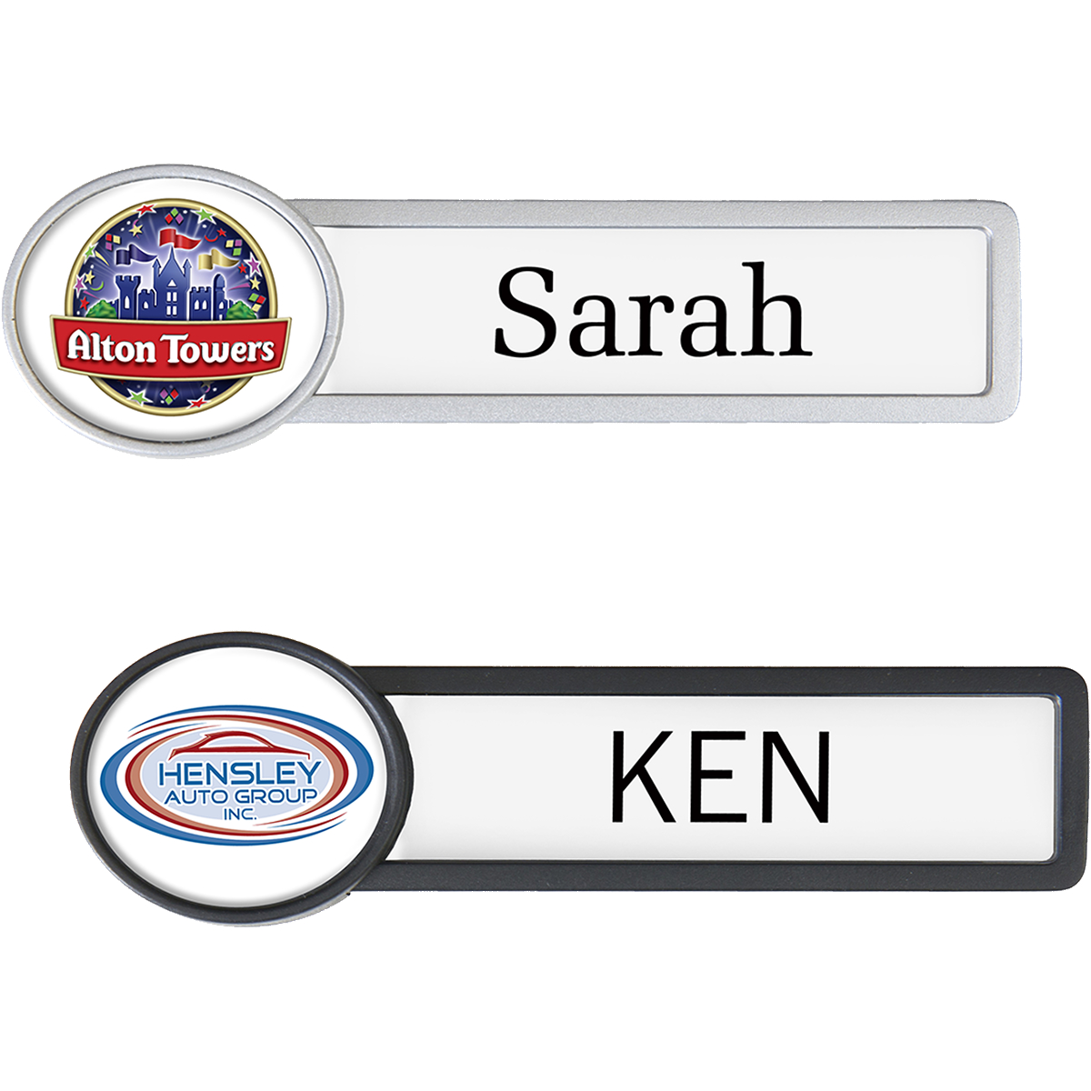 Picture of Reusable Name Badge with Oval