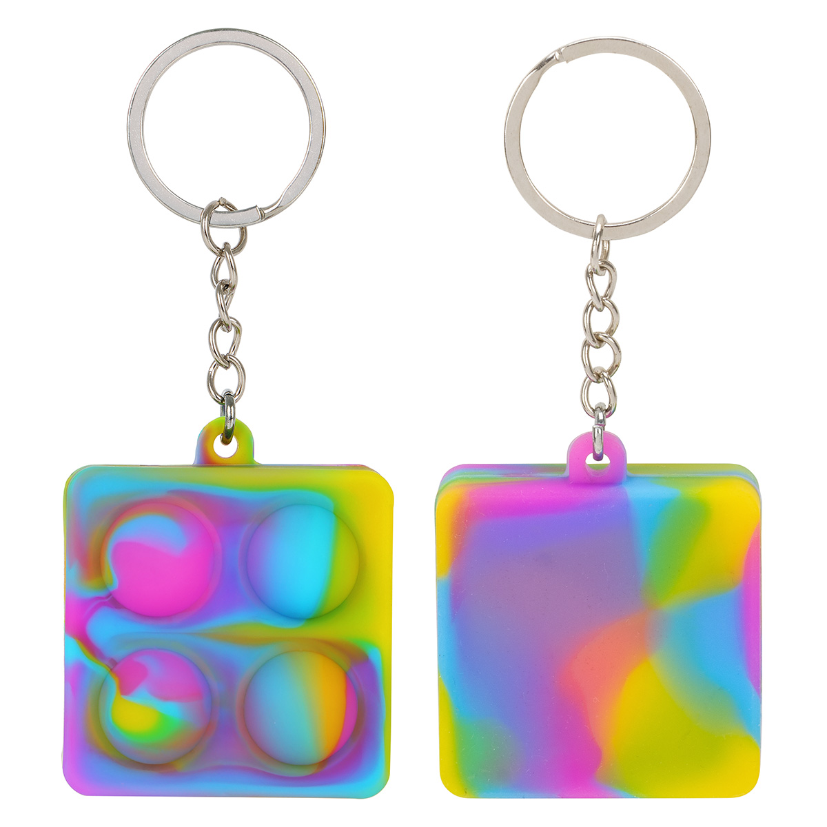 Picture of Square Push Pop Key Ring