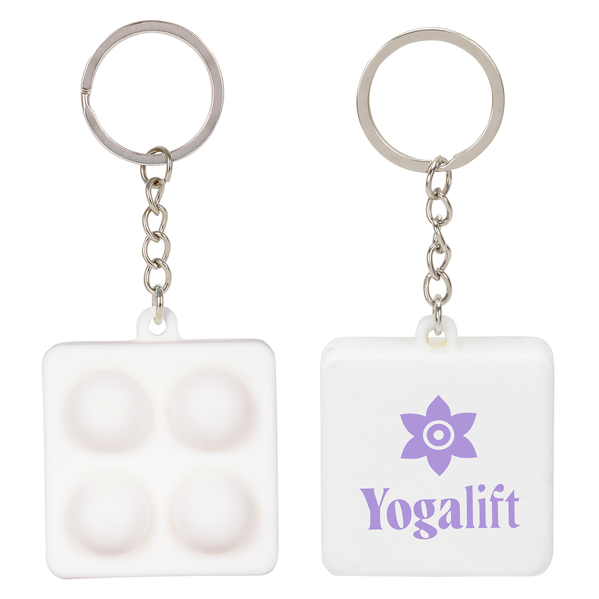 Picture of Square Push Pop Key Ring