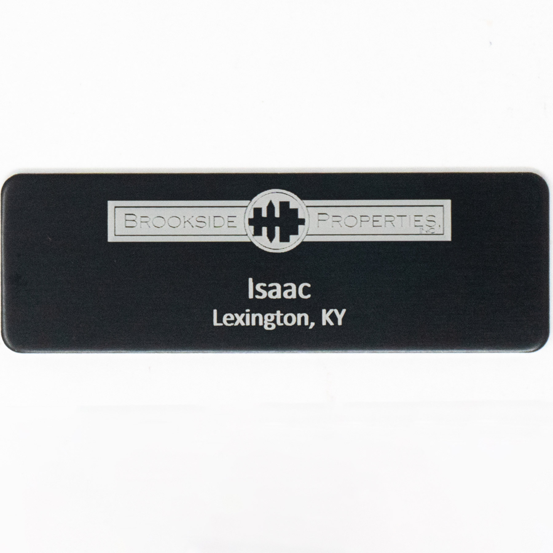 Picture of Silver City Metal Name Badge: 1" x 3"