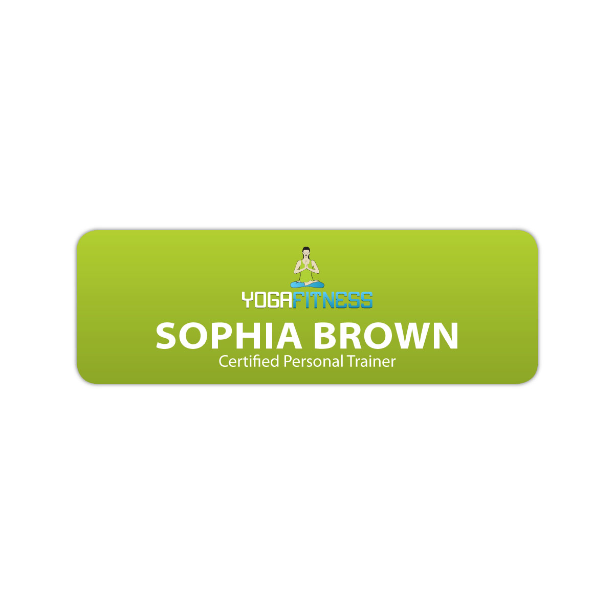 Picture of St. Paul Plastic Name Badge (Custom sized between 0 and 3 sq. in.)