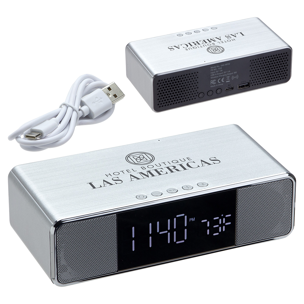 Picture of Mystic Alarm Clock with Wireless Speaker & Wireless Charger