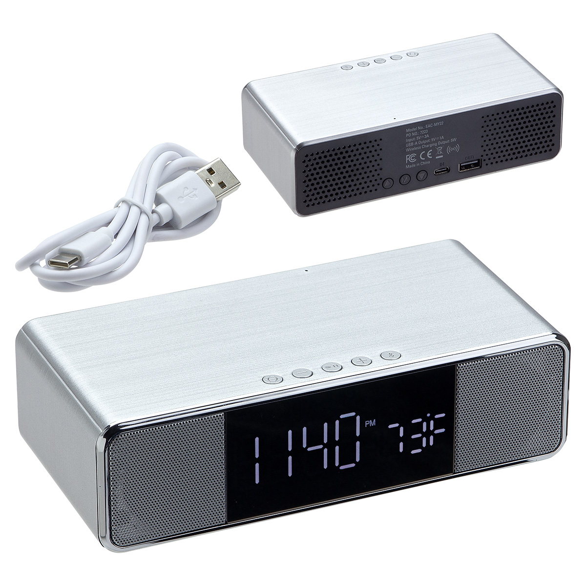Picture of Mystic Alarm Clock with Wireless Speaker & Wireless Charger
