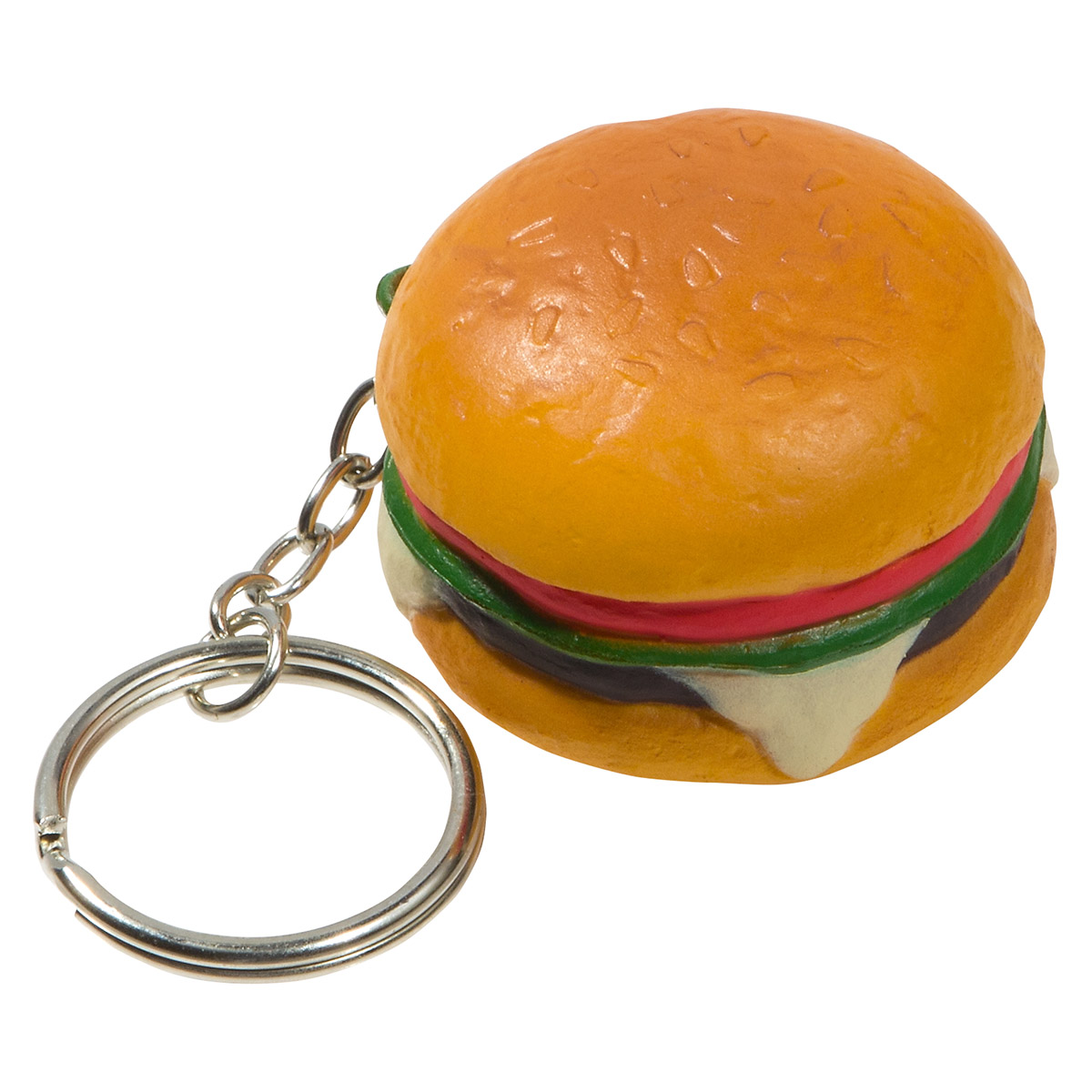 Picture of Hamburger Stress Reliever Key Chain