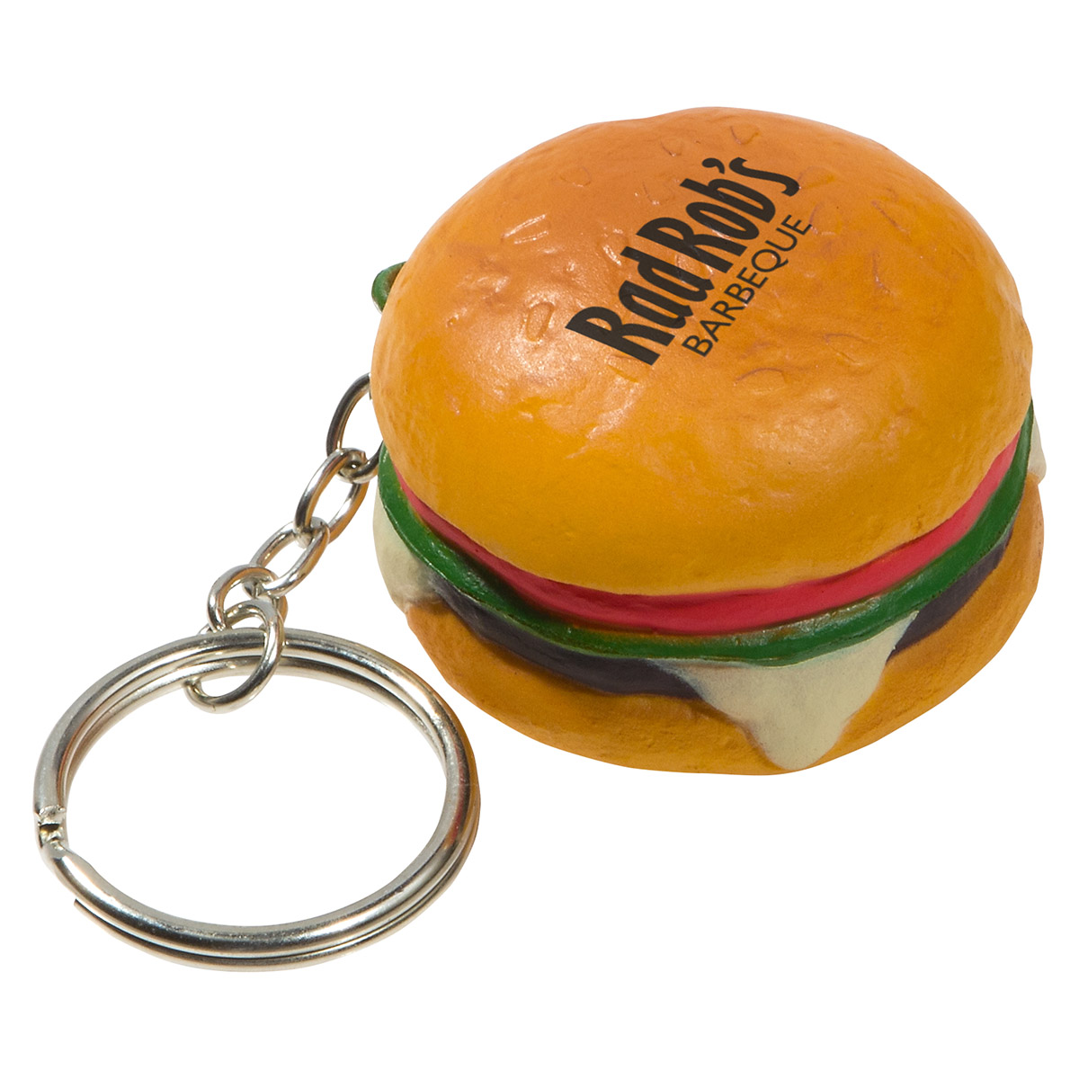 Picture of Hamburger Stress Reliever Key Chain