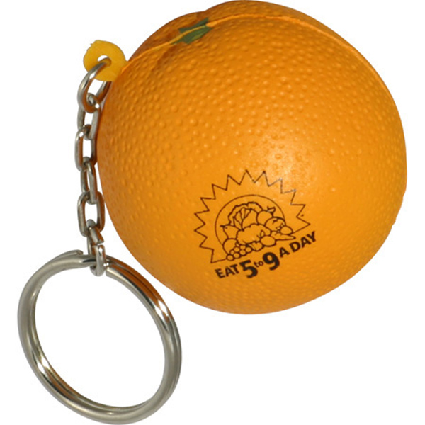 Picture of Orange Stress Reliever Key Chain