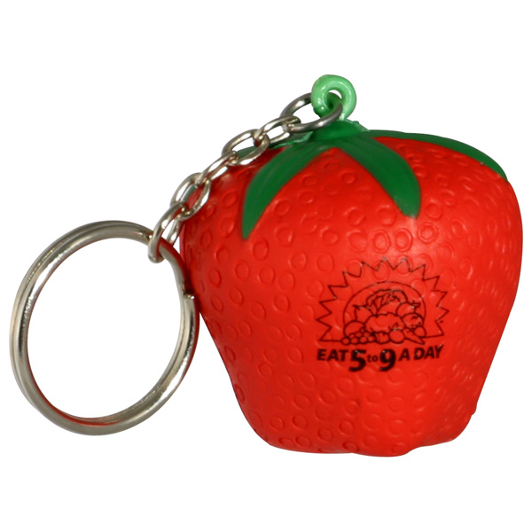Picture of Strawberry Stress Reliever Key Chain