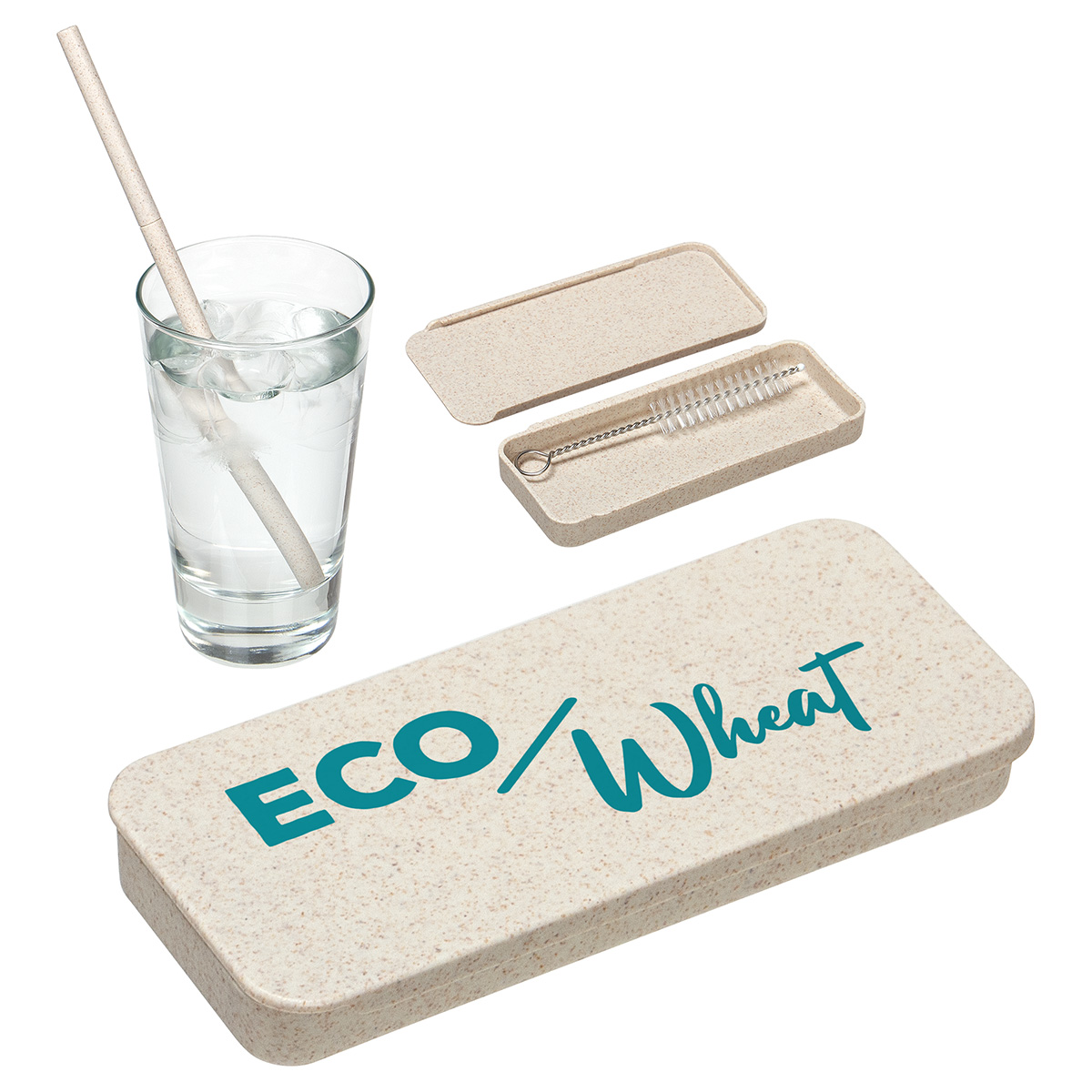 Picture of Eco Wheat Straw Kit With Cleaning Brush