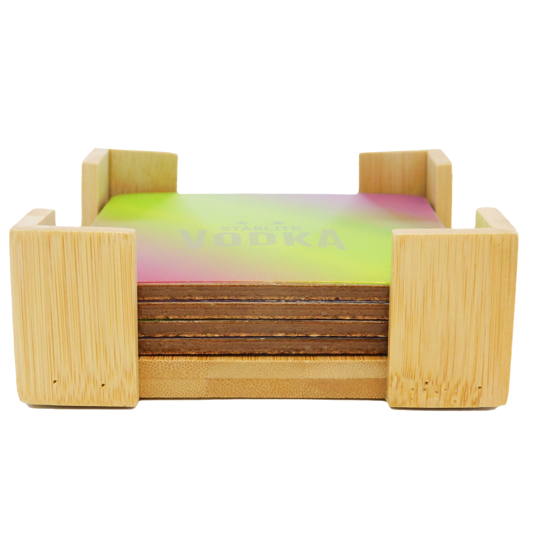 Picture of The Illusionist Lenticular Coaster: 4 Pc. Set in Bamboo Stand