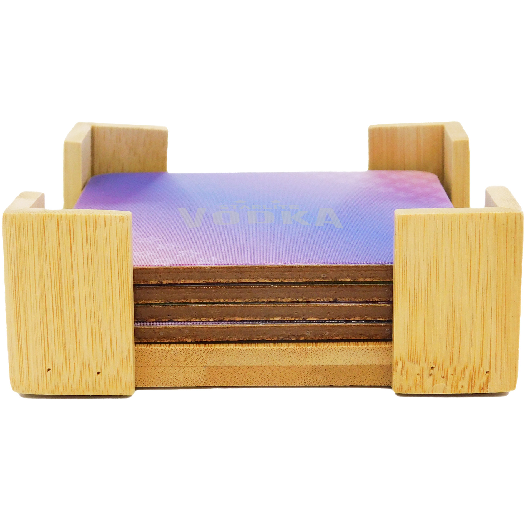 Picture of The Illusionist Lenticular Coaster: 4 Pc. Set in Bamboo Stand